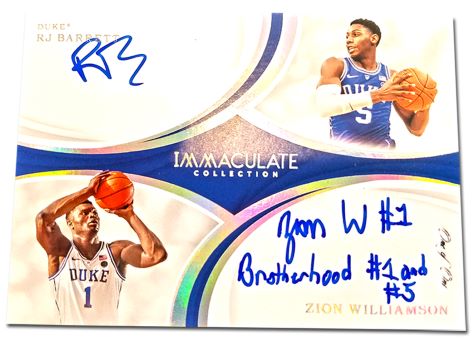 Lids Zion Williamson Duke Blue Devils Autographed 2019-20 Panini