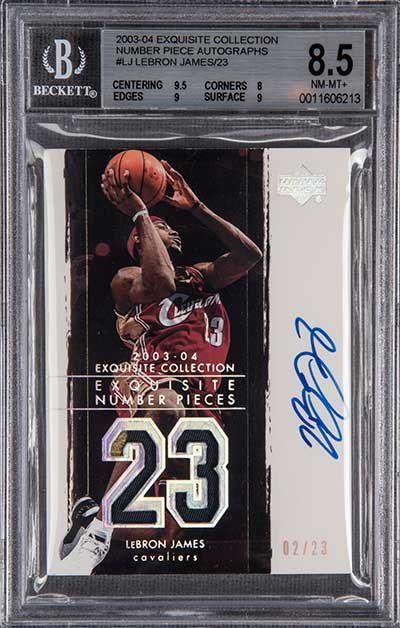 2003 Upper Deck Ultimate Collection Lebron James (Autograph) #127, Lot  #58715