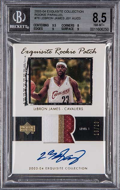 2004 UPPER DECK SP GAME USED Lebron James Jersey Patch #6/100 His