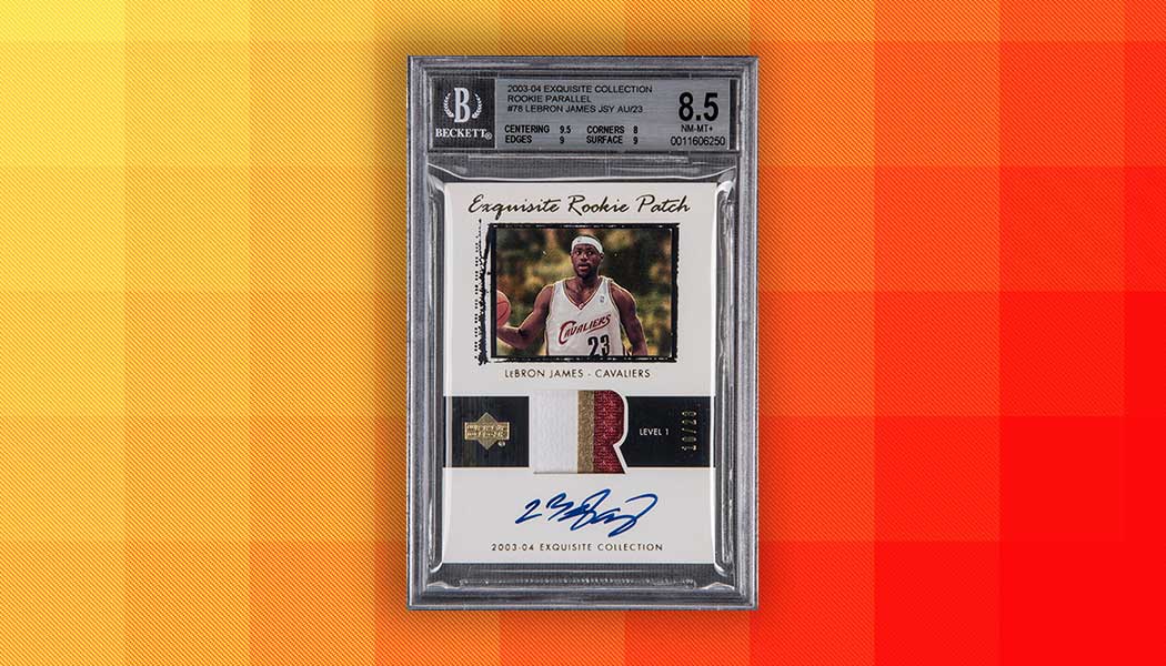 Goldin on X: 2003-04 LeBron James Game-Used and Signed Rookie