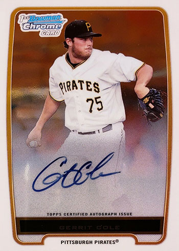 2015 Bowman Gerrit Cole Signed Card #149 PSA/DNA Slab Autograph