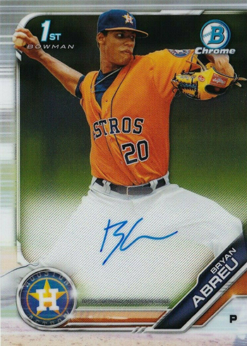 2019 Bowman Chrome Prospects Bryan Abreu Rookie RC BCP-157 Houston