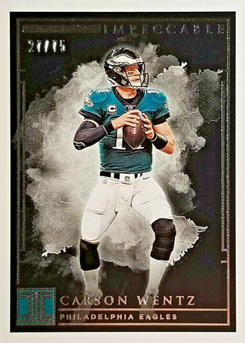 2019 Panini Contenders NFL Season Ticket Football #57 Carson Wentz  Philadelphia Eagles Official NFL Trading Card From Panini America :  Collectibles & Fine Art 