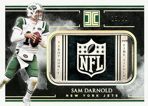 : 2019 Donruss Donruss Threads Football #12 Sam Darnold Jersey/Relic  New York Jets Official NFL Memorabilia Trading Card From Panini America :  Collectibles & Fine Art