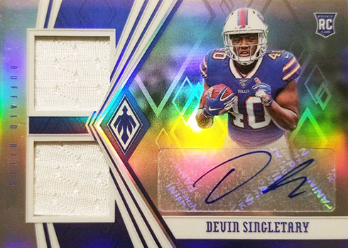 : 2019 DONRUSS #328 DEVIN SINGLETARY RR RC BILLS FOOTBALL :  Collectibles & Fine Art