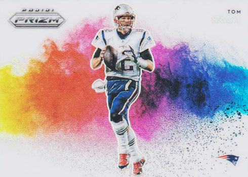 Lot - (09/10) 2019 Panini The National VIP Game Used Football Black Shimmer  Prizm Tom Brady #1 Football Card - Numbered /10