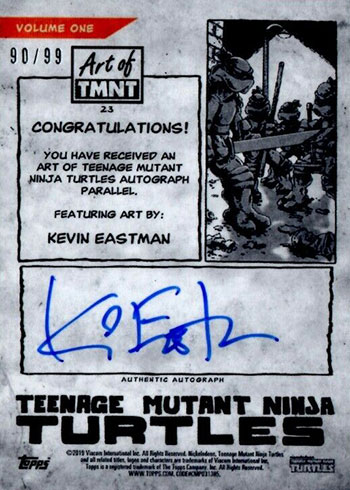 2019 Topps Art of TMNT Kevin Eastman Autograph