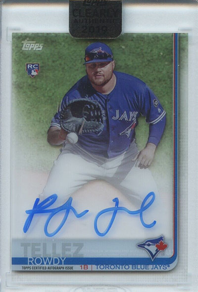 2019 Topps Clearly Authentic Baseball Rowdy Tellez Autograph