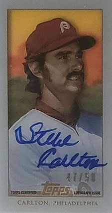 Steve Carlton 2020 Topps Clearly Authentic Decades Best Autographs #DBASC  (Topps Encapsulated)