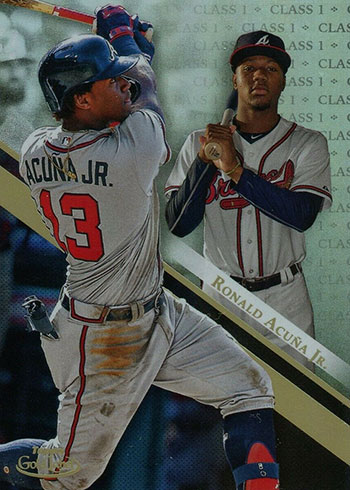 Ronald Acuña Jr. & Juan Soto Autographed 2020 Topps Gold Label