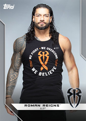 2019 Topps Roman Reigns Lls Checklist Wrestling Card Details - roman reigns new logo 2019