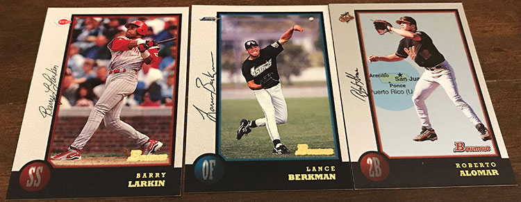 1998 BOWMAN #194 LANCE BERKMAN RC ASTROS Bas AUTHENTIC AUTO 360