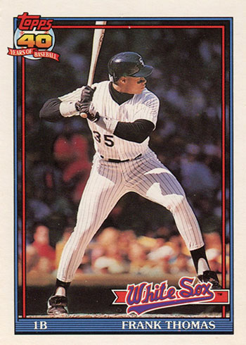 1991 O-pee-chee Premier Frank Thomas White Sox First Base 