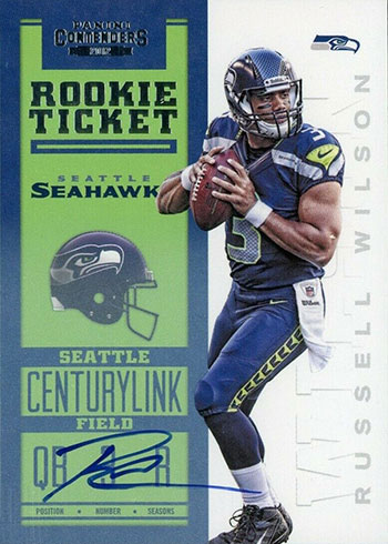 2012 Panini Contenders Russell Wilson Rookie Card