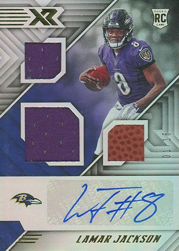 Lamar Jackson 2018 Limited Patch on Card Autograph Rookie RARE SSP 11/25 RC  #170