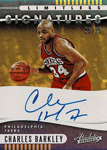 2019-20 Absolute Memorabilia Basketball Limitless Signatures Charles Barkley