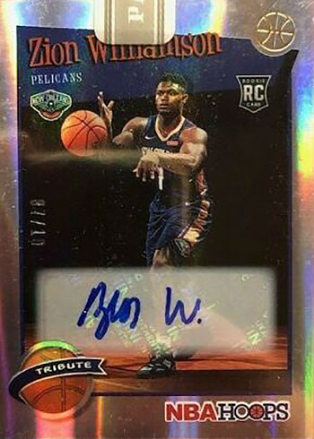 Zion Williamson Guide to 2019-20 Hoops Basketball Cards