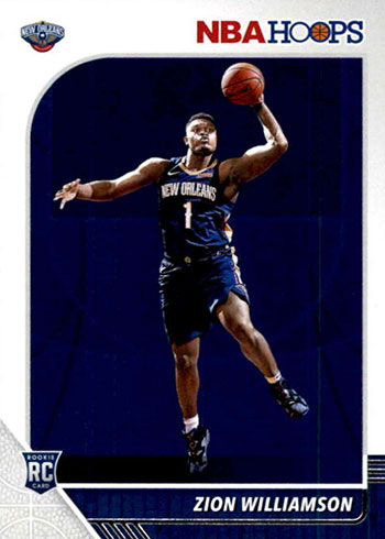 2019-20 Panini NBA Hoops Zion Williamson Rookie Card