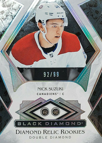 2019-20 Upper Deck Black Diamond Hockey Nick Suzuki RC