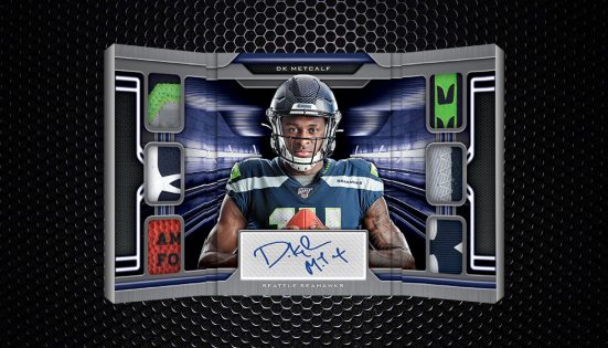 : Seattle Seahawks NFL Helmet Shadowbox w/Drew Lock card