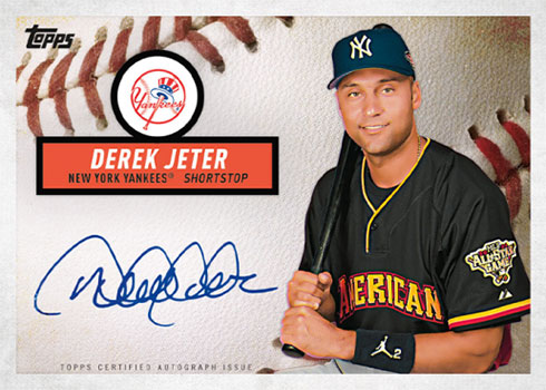 2019 Topps Brooklyn Collection Baseball Derek Jeter Autograph