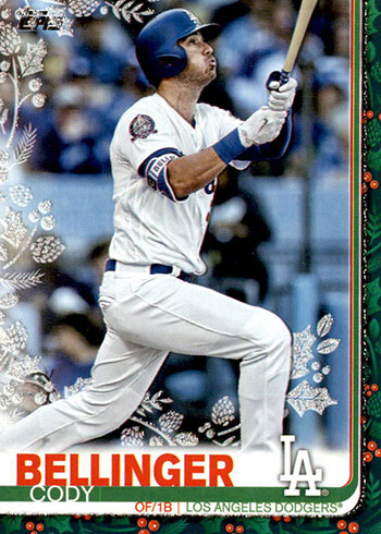 Cody Bellinger 2019 Topps Holiday Relics Card. #WHRCB GU Uniform Piece  NM-Mint