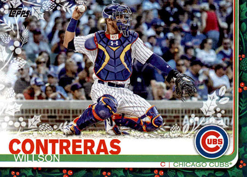 2019 Topps Holiday Willson Contreras Jersey Relic Chicago Cubs