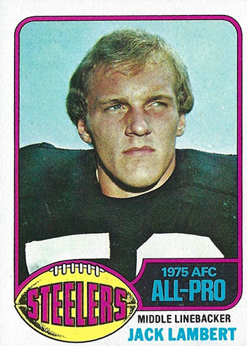 1990 JACK LAMBERT - Pro Set HALL of FAME Football Card # 27 - PITTSBURGH