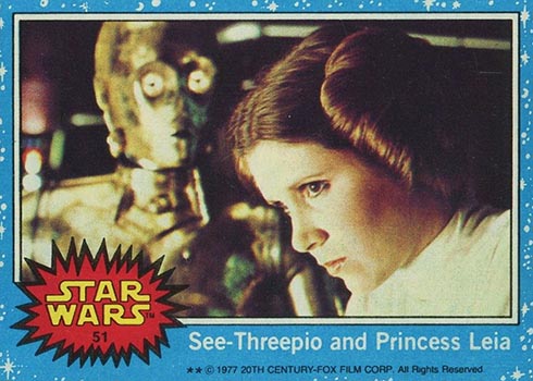 A Desperate Moment For Ben Details about   Topps Star Wars 1977 Blue Trading Card #46 