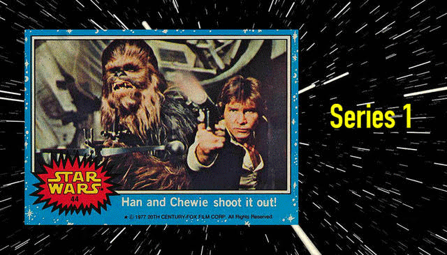Topps Star Wars 1977 #30 Han in the Millennium Falcon Sgc 7 Blue Series 1 