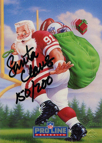 1991 Pro Line Portraits Santa Claus Autograph 200