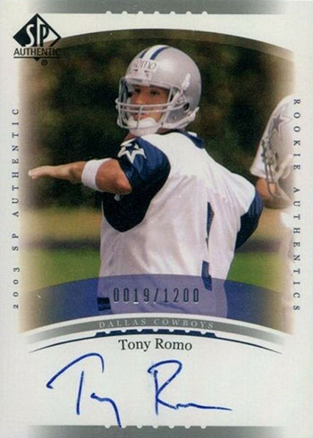 Tony Romo / 40 Different Football Cards Featuring Tony Romo! Dallas  Cowboys! at 's Sports Collectibles Store