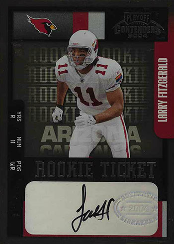 2004 Playoff Contenders Larry Fitzgerald