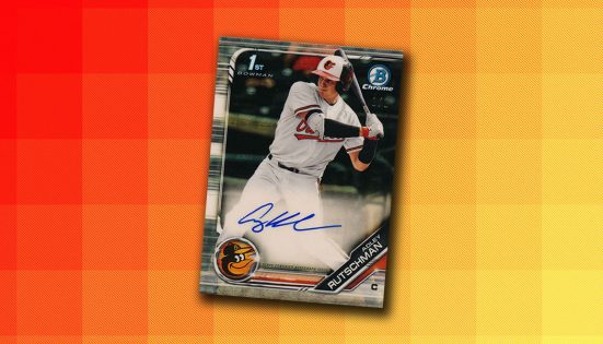 2019 Bowman Draft Chrome Autograph Orange Refractor Adley Rutschman #CDAAR  22/25 BGS 9.5