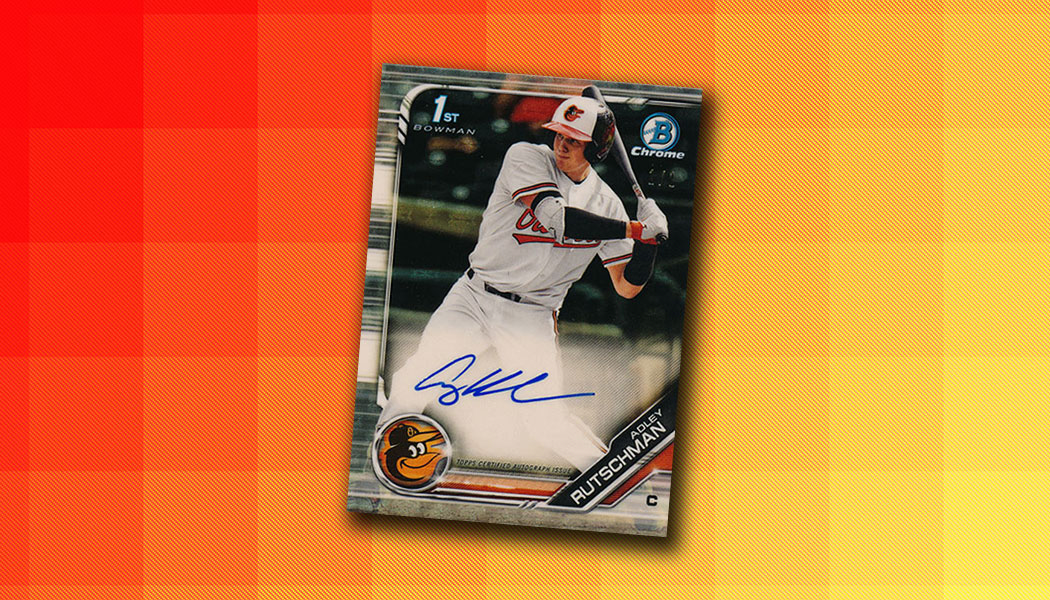 2019 Bowman Chrome Draft Adley Rutschman Superfractor Autograph