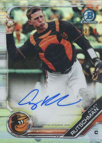 2019 Bowman Chrome Draft Image Variation Autographs Adley Rutschman