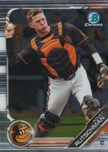 2020 Bowman Draft Chrome Base Adley Rutschman (Catchers Gear) #BD-154.1