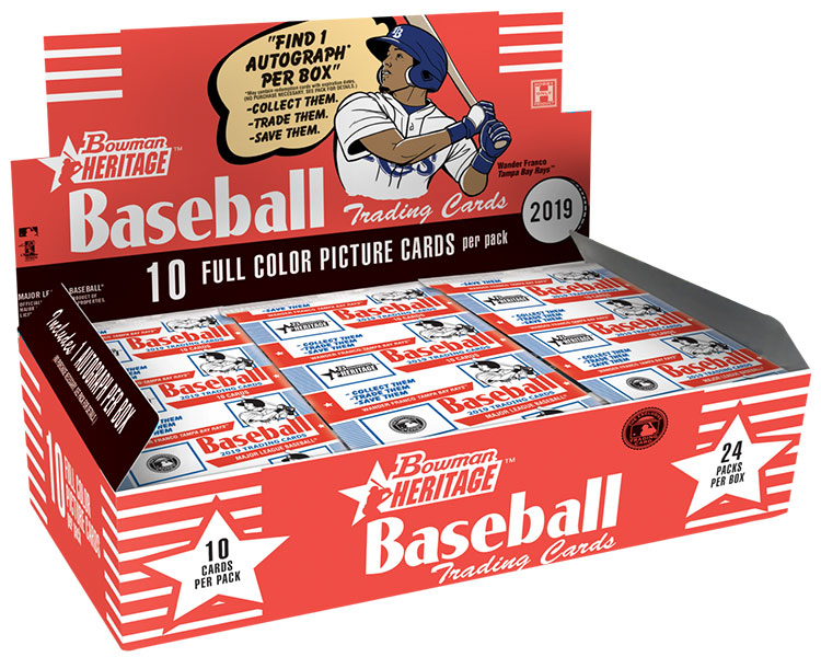 2019 Bowman Heritage Baseball Box