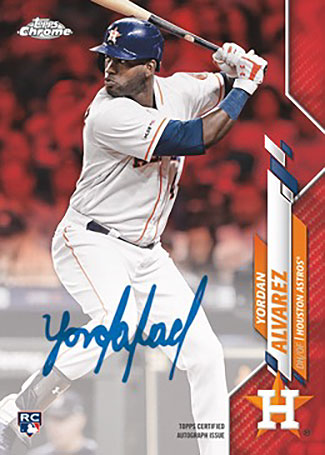 2020 Topps Chrome Baseball Rookie Autograph Red Refractor