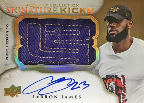 2020 Upper Deck Goodwin Champions Signature Kicks LeBron James