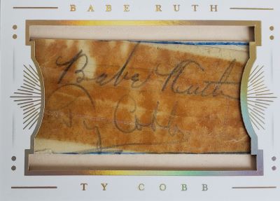 Ty Cobb Signed Tigers 36x44 Custom Framed Display with Jersey & Signed Cut  (Beckett LOA)