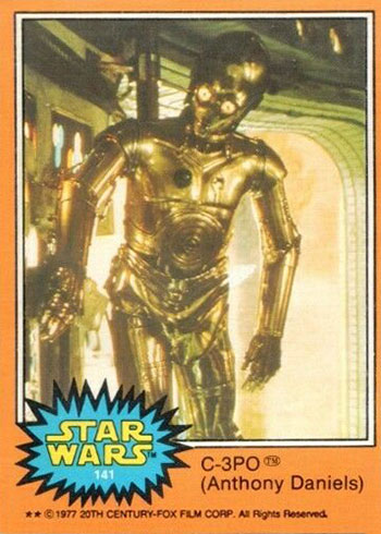 1977 O-Pee-Chee Star Wars 141 C-3PO (Anthony Daniels)