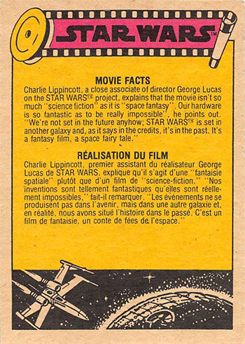 1978 O-Pee-Chee Star Wars Series 5 Bilingual Stickers U Pick from list #45-55