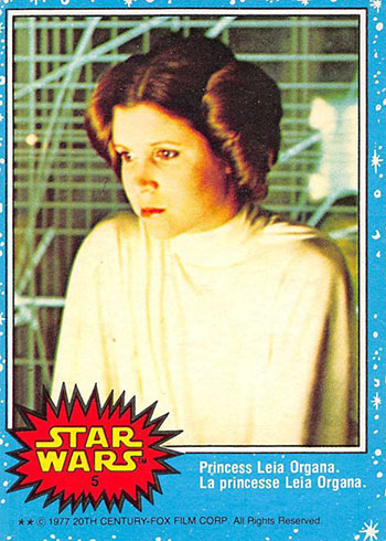 1977 O-Pee-Chee Star Wars 5 Princess Leia