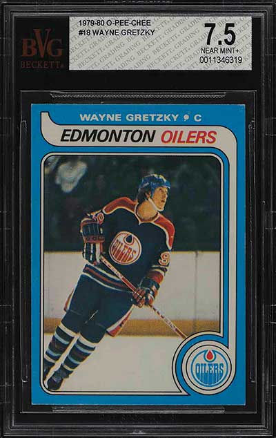 1979-80 O-Pee-Chee Wayne Gretzky Rookie Card BVG 7.5