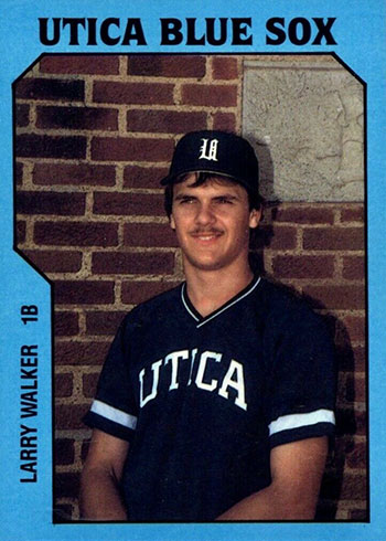 1985 Utica Blue Sox TCMA Larry Walker