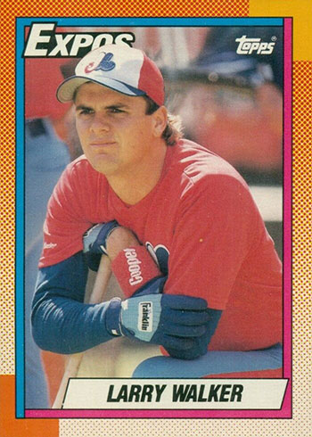 ORIGINAL Larry Walker Montreal Expos 1990 ROOKIE CARDS Bundle 