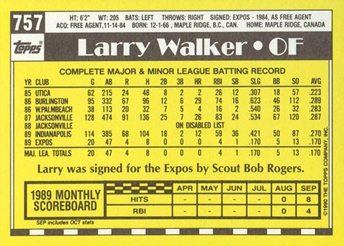 Top Larry Walker Cards Guide, Top List, Best Autographs, Most Valuable