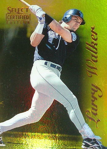 1996 Select Mirror Gold Larry Walker