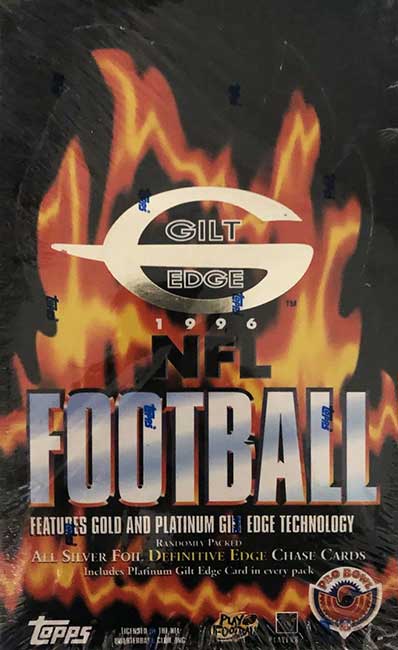 1996 Topps Gilt Edge Football Box